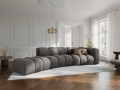 Sofa 5-osobowa Lupine szara szenil L/P      