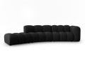 Sofa 5-osobowa Lupine czarna szenil L/P       