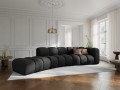 Sofa 5-osobowa Lupine czarna szenil L/P       