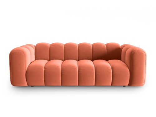 Sofa 3-osobowa Lupine koralowa velvet