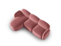 Sofa narożna 4-osobowa Blair różowa