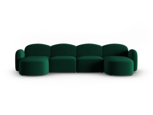 Panoramiczna sofa 6-osobowa Blair butelkowa zieleń