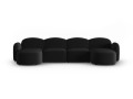 Panoramiczna sofa 6-osobowa Blair czarna