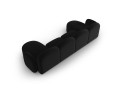 Panoramiczna sofa 6-osobowa Blair czarna