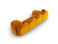 Panoramiczna sofa 6-osobowa Blair żółta