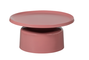 Stolik kawowy DUUK metalowy różowy