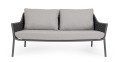 Elegancka 2-osobowa sofa ogrodowa Everly antracyt