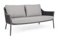 Elegancka 2-osobowa sofa ogrodowa Everly antracyt