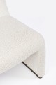 Kompaktowy fotel wypoczynkowy Bassilla kremowy