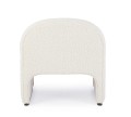 Kompaktowy fotel wypoczynkowy Bassilla kremowy