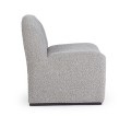Kompaktowy fotel wypoczynkowy Bassilla szara