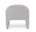 Kompaktowy fotel wypoczynkowy Bassilla szara