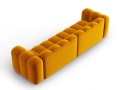 Sofa 4-osobowa Lupine żółta velvet