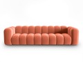 Sofa 4-osobowa Lupine koralowa velvet