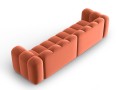 Sofa 4-osobowa Lupine koralowa velvet