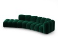 Sofa 5-osobowa Lupine butelkowa zieleń velvet