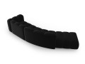 Sofa 5-osobowa Lupine czarna velvet