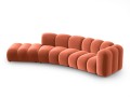 Sofa 5-osobowa Lupine koralowa velvet