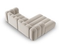 Sofa narożna 3-osobowa Lupine beżowa velvet