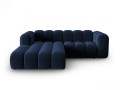 Sofa narożna 3-osobowa Lupine granatowa velvet