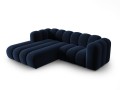 Sofa narożna 3-osobowa Lupine granatowa velvet