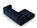 Sofa narożna 3-osobowa Lupine granatowa velvet