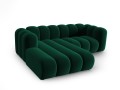 Sofa narożna 3-osobowa Lupine butelkowa zieleń velvet