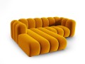 Sofa narożna 3-osobowa Lupine żółta velvet