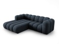 Sofa narożna 3-osobowa Lupine granatowa szenil