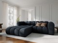 Sofa narożna 3-osobowa Lupine granatowa szenil