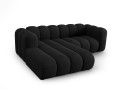 Sofa narożna 3-osobowa Lupine czarna szenil