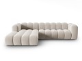 Sofa narożna 4-osobowa Lupine beżowa velvet