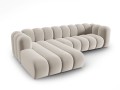 Sofa narożna 4-osobowa Lupine beżowa velvet