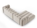Sofa narożna 4-osobowa Lupine beżowa velvet