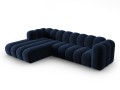Sofa narożna 4-osobowa Lupine granatowa velvet