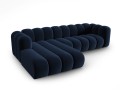 Sofa narożna 4-osobowa Lupine granatowa velvet