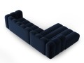 Sofa narożna 4-osobowa Lupine granatowa velvet