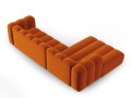 Sofa narożna 4-osobowa Lupine terakota velvet