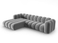Sofa narożna 4-osobowa Lupine szara velvet