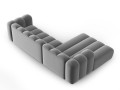Sofa narożna 4-osobowa Lupine szara velvet