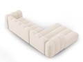 Sofa narożna 4-osobowa Lupine jasny beż szenil