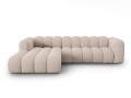 Sofa narożna 4-osobowa Lupine beżowa szenil