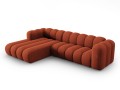 Sofa narożna 4-osobowa Lupine terakota szenil
