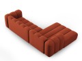 Sofa narożna 4-osobowa Lupine terakota szenil