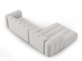 Sofa narożna 4-osobowa Lupine jasnoszara szenil