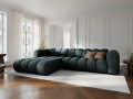 Sofa narożna 4-osobowa Lupine morska szenil