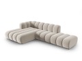 Narożnik modułowy 5-osobowy Lupine beżowy velvet