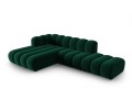 Narożnik modułowy 5-osobowy Lupine butelkowa zieleń velvet