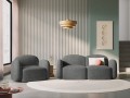 Sofa 2-osobowa Blair szara szenil