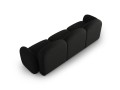 Sofa 3-osobowa Blair czarna szenil